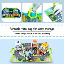 Budget 😉 Pull-Back Vehicle Baby Toys Of Soft Plush Car Set With Play Mat (Storage Bag), For Toddlers Aged 1 2 3 Year Old Gift ❤️ -Vehicles Online Shop 51KR9nP7MDL