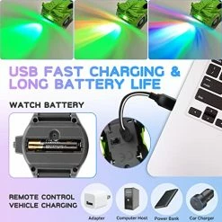 Hot Sale 👏 2022 New Mini Remote Control Car ⌚ Watch Toys, 2.4 GHz Cartoon RC ⌚ Watch Racing Car, USB Charging Remote Control Car, TikTok ⌚ Watch Car Hand Controlled ⌚ Watch RC Car For Boys 👧 Girls 🎂 Birthday Gift, Green Pink ⌚ Watch Remote Control Car ✨ -Vehicles Online Shop 51LAhZpbG7L