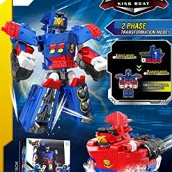 Cheap 🌟 Kids Toys Building Toys Robot Transform To Metro Tractor Plane Boat Tank Transformer Toy For Kid Boys Ages 4 5 6 7 8 9 10 Old Boy Toy 🎂 Birthday Gifts(Boat) 🧨