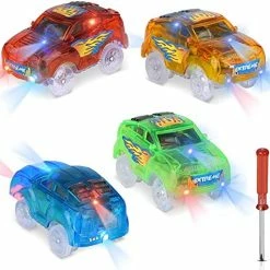 Wholesale ⌛ Tracks Cars Replacement Only, Light Up Toy Cars For Tracks Compatible With Most Car Tracks Accessories With 2 LED Flashing Lights For Most Race Car Tracks For Kids Boys And 👧 Girls (3 Pack) 3 Pack, Off Road Car 🥰 -Vehicles Online Shop 51MUnBsnhaL. AC