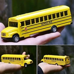 Brand new ❤️ Weilaga 2 Pack 5.5" Pull Back Yellow School Bus Toy Playset,Durable Die-cast Metal Toy Vehicles,Party Favors,Best 🎂 Birthday Gift For Boys 👧 Girls Kids Toddlers 🤩 -Vehicles Online Shop 51NACueYpSL