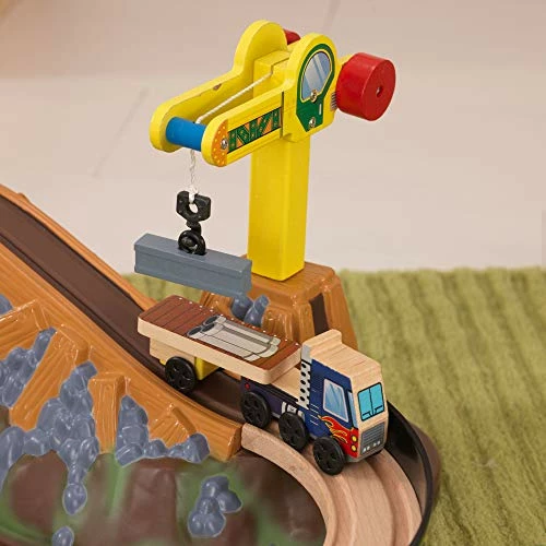Best deal π Bucket Top Construction Wooden Train Set With Bulldozer, Working Crane, Tracks, Storage And 61 Play Pieces, Gift For Ages 3+ 𧨠7 Best deal π Bucket Top Construction Wooden Train Set With Bulldozer, Working Crane, Tracks, Storage And 61 Play Pieces, Gift For Ages 3+ 𧨠- Image 5