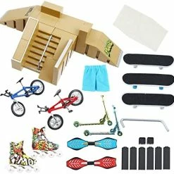 Flash Sale 😉 Skate Park Kit Ramp Parts For Finger Skateboard Park Kit Part Training Props With Finger Skateboards Finger Bikes Skates And Scooters And More(5 Parts) Yellow 🎉 -Vehicles Online Shop 51R0uvjITL. AC