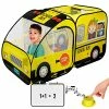 Hot Sale 💯 School Bus Pop-Up Kids Tent With Sound Play Button, Ball Pit For Toddler & Up - Easy Setup Kids Tent For Indoor & Outdoor, Daycare Playground Activities & Pretend Play, Great For Kids 👍