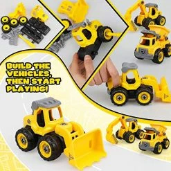 Discount 🔥 Constructions Toys Vehicles Trucks Take Apart Toys Sandbox Toys Trucks Set Excavators Building Car Toys With Drills - Best Gifts Truck Toys For Boys Kids Toddlers 3 4 5 6 7 8 Years Old ⌛ -Vehicles Online Shop 51Rt0V7rt1L