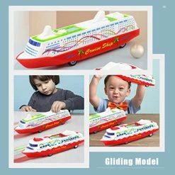 Hot Sale ⌛ 5Pcs Cruise Ship Model Toys Cruise Ship For Kids Sliding Ship Toys Cruise Ship Boat Model Desktop Decoration Ship Model Educational Toys, Random Style 🔔 -Vehicles Online Shop 51S2kEm5VDL