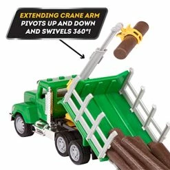 Best Pirce 🌟 RIVEN By Battat – Micro Logging Truck – Toy Logging Truck With Lights, Sounds And Movable Parts, For Kids 4+ 😉 -Vehicles Online Shop 51SCxsSHVdL
