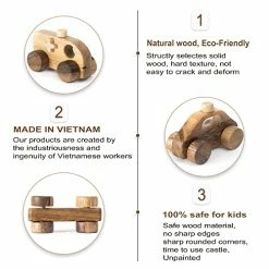 Cheapest 🥰 Unpainted Wooden Vehicle Cars For Toddlers, Handmade In Vietnam (Police Car And Ambulance) 😉