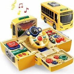 Budget 👍 EYIIE Bus Toys Cars Set, Kids Die-Cast Metal Cars For Boy 3-8 Years Old , Pull Back Car City Bus 1:80 Scale Double Decker London Vehicles, Friction Powered Cars Play Toys Gift, 4 Pack ✨ -Vehicles Online Shop 51TuMFN235L. AC