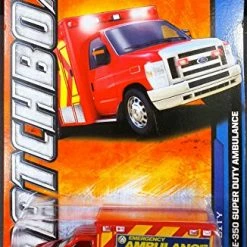 Buy 🤩 Matchbox 2012 @24 MBX City # 4 Of 10 Ford E-350 Super Duty Ambulance RED 1:64 Sca 👏