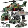 Best Pirce ⌛ JOYIN 10-in-1 Jumbo Military Combat Helicopter Toy Set With Military Vehicle Toys And Military Action Figures, Realistic Lights And Sounds, For Combat Toys Imaginative Play 🔔 -Vehicles Online Shop 51UE4Jx1cZL