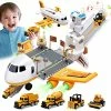 Top 10 🛒 Toys For 3 Year Old Boys,Toddler Toys Airplane Toy Set With 4 Mini Construction Cars,Educational Kids Toys Transport Planes With Lights And Sounds,Gifts For 🎂 Birthday ❄ Christmas Boys 👧 Girls Age 3 4 5 6 ✨