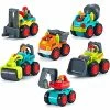 New 😍 6 Pcs Construction Vehicle Toy Trucks Push And Go Pocket Size Sliding Cars For Baby Toddlers Over 18 Months - Bulldozer, Cement Mixer, Dumper, Forklift, Excavator And Road Roller Gift S 😉 -Vehicles Online Shop 51UgfbwoS8L