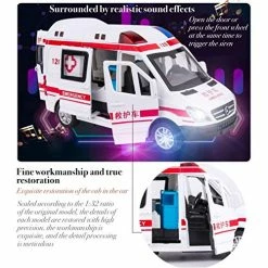 Best reviews of 🧨 Children's Alloy Toy Ambulance Police Car Model, Boy Police Car Model Simulation Alloy Toy Car Car (Size : Ambulance) ⭐