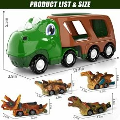 Promo 🌟 IHaHa Dinosaur Trucks Toys For Boys Toddlers, 5 In 1 Dinosaur Truck Vehicles Car Kids 🎃 Halloween 🥳 Birthday Gifts Toys For 1 2 3 4 5 6 Year Old Boys Toddlers, Dinosaur Toys Car Trucks With Flashing Roar ❤️ -Vehicles Online Shop 51VBGwpkdGL