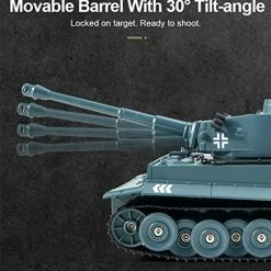 Outlet 🧨 RC Tank Military Truck Vehicles RC Car 2.4Ghz Radio Controlled Military Battle Tank Toy 270°Rotational Realistic Sounds Great Gift For Kids Boys (Blue) ⌛ -Vehicles Online Shop 51VWWwuvcTL