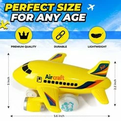 Flash Sale 🤩 Kids Airplane Toy For Boys & 👧 Girls. Set Of 3 Friction Powered Toddler Airplane W Lights, Music & Airplanes Sound, Age 2-12 Push And Go Toy Planes, Toy Airplane For Toddlers 1-3 🤩 -Vehicles Online Shop 51WisCiFWTL