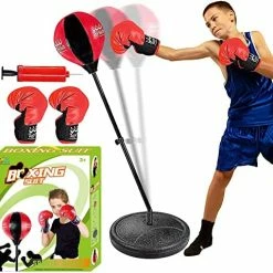 Wholesale ⌛ Punching Bag For Kids And Adults Boxing Set With Adjustable Standing Base, Boxing Gloves, Hand Pump Red & Black 😍 20 Wholesale ⌛ Punching Bag For Kids And Adults Boxing Set With Adjustable Standing Base, Boxing Gloves, Hand Pump Red & Black 😍 -Vehicles Online Shop 51WwbX3rg3L. AC