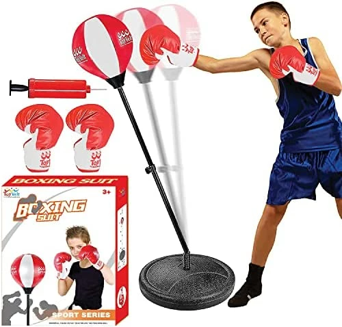 Wholesale ⌛ Punching Bag For Kids And Adults Boxing Set With Adjustable Standing Base, Boxing Gloves, Hand Pump Red & Black 😍 12 Wholesale ⌛ Punching Bag For Kids And Adults Boxing Set With Adjustable Standing Base, Boxing Gloves, Hand Pump Red & Black 😍 - Image 10