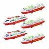 Hot Sale ⌛ 5Pcs Cruise Ship Model Toys Cruise Ship For Kids Sliding Ship Toys Cruise Ship Boat Model Desktop Decoration Ship Model Educational Toys, Random Style 🔔 -Vehicles Online Shop 51XMT3pcsxL