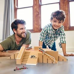 Flash Sale 🛒 Fingerboard Skatepark With 3 Finger Skateboards, Customizable And Buildable Fingerboard Ramps With 8pcs Parts, Mini Finger Skate Park Kit For Kids, Toys Gifts For Boys And 👧 Girls Ages 6 And Up 🔔 -Vehicles Online Shop 51XnlGj1kNL