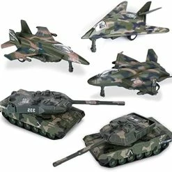 New ✨ Diecast Fighter Jets Toy, Pull Back Army Toys Vehicles Includes Tank Toys, Bomber And Toy Jets, Camouflage Air Force Military Vehicle Airplanes Playset For Kids Boys 👧 Girls 😍 -Vehicles Online Shop 51Y9LZur6pL. AC