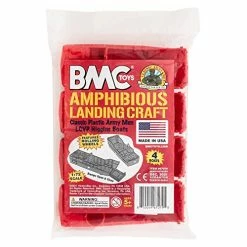 Brand new 😉 Lassic Marx Landing Craft - 4pc Red Plastic Army Men Boat Vehicle ⭐ -Vehicles Online Shop 51YSbPLNIuL