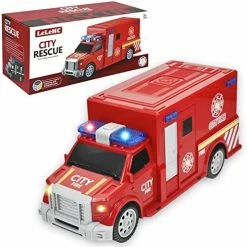 Promo 😍 Ambulance Toys For Kids 3-12 Years Old, Electric Ambulance Toys - With Bright Flashing 4D Lights And Real Sounds For Boys & Girl Ages 3+ Miracle Gift Toy (White) (HC034) 🌟 -Vehicles Online Shop 51YZ1b1R78L. AC
