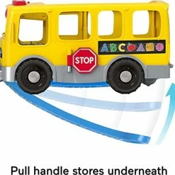 Outlet ⌛ Little People Toddler School Bus Push Toy With Lights Sounds And Smart Stages Learning Content, 4 Toy Figures​ 👍 -Vehicles Online Shop 51ZbcGF2VDL