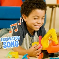 Budget ⌛ Excavator - Fun Freewheeling Vehicle With Features Including 3 Construction Worker, Sounds And Phrases - Educational Vehicles For Toddlers And Young Kids 🌟 -Vehicles Online Shop 51ZnWPe8uxL