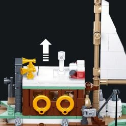 Wholesale ✔️ Beautiful Fishing Boat Set, Fishing Boat House Building Block Toy Kit, Boys And 👧 Girls Aged 10 And Above (Fishing Boat Cabin)(559Pieces) 🤩 -Vehicles Online Shop 51aTI8igrgL