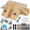 Best deal ⭐ Fingerboard Skate Park Kit 18PCS,Fingerboard Ramps 8PCS And 10PCS Mini Finger Toys Finger Skateboards Swing Board Finger Bike Scooter Roller Skates Fingerboard Skatepark Ramp Kit For Kids Gift 🔥 -Vehicles Online Shop 51ankL61jvL