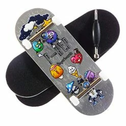 Hot Sale ❤️ Turnt Up Storm- Solid Performance Complete Wooden Fingerboard (Chromite, 34mm X 97mm) ✔️