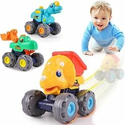 Best Pirce 🌟 Monster Trucks Toy For Boy, Big Play Foot Vehicles, Pull Back, Friction Powered, Toddlers Push And Go Set, Animal Toy Cars For 1 2 3 4 Year Old Boys, 🎂 Birthday Gift For 12 18 Month Kids 😍 -Vehicles Online Shop 51fAgKhgYL. AC