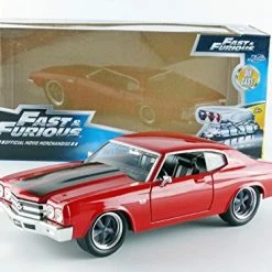 Brand new 🤩 Furious Dom's Chevy Chevelle SS Die-cast Car, Toys For Kids And Adults Fast & Furious Movie 1- 1:24 Diecast - '70 Chevy Chevelle SS 🎁 -Vehicles Online Shop 51fYYZ7fQbL