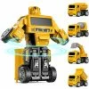 Deals 🎁 Construction Toys For 3 4 5 6 Year Old Boys, Transform Robot Kids Toys, Friction Powered Toy Trucks Vehicles Toddler Toys Cars Gifts For Boys Kids Aged 3+ (Set Of 4) Yellow 👏 -Vehicles Online Shop 51g6qxAkLZL