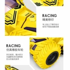 Best deal 🧨 Monster Trucks Toy Car For Boys, 4 Pack Pull Back Vehicles Cars, 360 Degree Rotation 4 Wheels Drive Durable Friction Powered Push And Go Toys Truck Cars (Yellow) 🧨 -Vehicles Online Shop 51ggS80qyyL