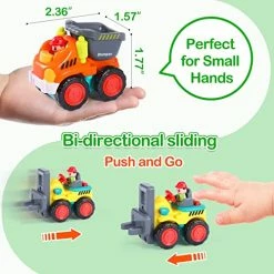 Wholesale 🎁 Baby Toy Cars For 1 Year Old Boy 👧 Girls Gifts, 6Pcs Mini Construction Truck Toys Push And Go Car For Toddler Age 1-3 Baby Toys 12 18 Months Educational Toys For 1 2 3 Year Old Boy 🎂 Birthday Gifts ⌛ -Vehicles Online Shop 51iYob1lxkL