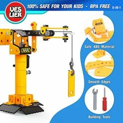 Promo 💯 STEM Toys For 5 6 7 8 Years Old Boys, Learning Toy Can Building Construction Bulldozer Truck Tower Crane Helicopter Snowplow Space Ship, Engineering Vehicle For Kids 🎂 Birthday Gift Age 4-8 Boy 🎉 -Vehicles Online Shop 51inugo6KQL