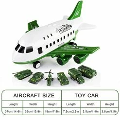 Flash Sale 💯 Toddler Airplane Toy Set And 6 Free Military Diecast Vehicles, Toy Airplane For Toddlers As Child's Day Gifts And 🥳 Birthday Gifts For Kids Age 3 4 5 6 7 Years Old Boys And 👧 Girls Grey ✔️ -Vehicles Online Shop 51irgoWmCPL