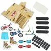 Buy 🤩 Skate Park Kit Ramp Parts For Finger Skateboard Park Kit Part Training Props With Finger Skateboards Finger Bikes Skates And Scooters And More(8 Parts) Blue ✔️ -Vehicles Online Shop 51jGtnehQiL