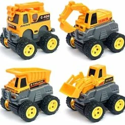 Best deal 👍 Pull Back Die-cast Alloy City Police Car Vehicles Playset, Monster Truck,Friction Powered Toy Cars,4 Pack,Toys For 3+ Years Old Kids,Christmas/Birthday Gift For Boys & 👧 Girls,Party Favors… Construction Truck Yellow 😉 -Vehicles Online Shop 51jN739xKlL. AC