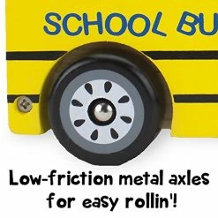 Brand new 🌟 Wooden Wheels Natural Beechwood Chunky Cars And Vehicles Imagination Generation | For Children +12 Months | Yellow School Bus ⭐ -Vehicles Online Shop 51jV0bm1kyL