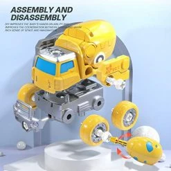 Top 10 🧨 5 In 1 Take Apart Dinosaur Toys For Kids 3-5 ,5 Construction Trucks Transform Into A Big Dinosaur Robot Toys ,STEM Building Toys Gifts For 4 5 6 7 8 Years Old Boys & 👧 Girls Yellow 🔥 -Vehicles Online Shop 51jmnwsWpuL