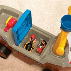 Wholesale 🤩 2-in-1 Pirate Ship Ride-On Toy And Playset - Kids Ride-On Boat With Wheels, Under Seat Storage And Playset With Figures - Interactive Ride On Toys For 1 Year Olds And Above, Multicolor 🥰