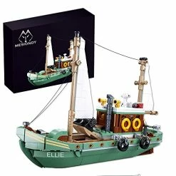 Wholesale โ๏ธ Beautiful Fishing Boat Set, Fishing Boat House Building Block Toy Kit, Boys And ๐ง Girls Aged 10 And Above (Fishing Boat Cabin)(559Pieces) ๐คฉ