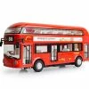 Best Pirce 🌟 Pull Back City Bus 7" London Double Decker Bus Routemaster City Tourist Closed Top Diecast With Lights Sounds And Openable Doors, 1/50 Scale Double Decker Bus Model 💯 -Vehicles Online Shop 51lmuTarC8L