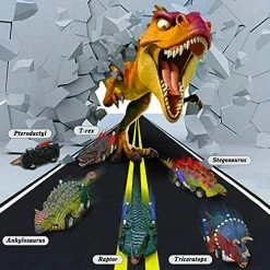 Deals 👍 Dinosaur Toys For Kids 3-5 - Pull Back Toy Cars For Toddler 3 4 5 6 Years Old And Up, Easter & 🎂 Birthday Gifts For Boys 👧 Girls, Perfect For Dinosaur Party Favors - 6 Pack With T-Rex 🎉 -Vehicles Online Shop 51mUa8IzD1L