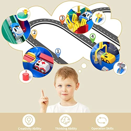 Best Pirce ๐ฅฐ Kids Race Track Car Adventure Toy For Toddlers - Car Rescue Adventure Toys Gifts For Boys Age 3, Car Toys For Toddlers 2-4 Years, Educational Puzzles Car Toys For 4 5 6 Year Old Boys ๐ง Girls ๐ฅฐ 5 Best Pirce ๐ฅฐ Kids Race Track Car Adventure Toy For Toddlers - Car Rescue Adventure Toys Gifts For Boys Age 3, Car Toys For Toddlers 2-4 Years, Educational Puzzles Car Toys For 4 5 6 Year Old Boys ๐ง Girls ๐ฅฐ - Image 3
