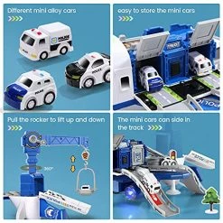 Flash Sale ⭐ Ransport Cargo Airplane Toy With Music And Light, Toy Airplane Car Toy Play Set With Vehicle Car Toy, Contruction Toy Accessories, For 3+ Years Old Boys & 👧 Girls 🌟 -Vehicles Online Shop 51ngJ19R83S